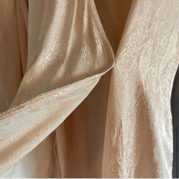 AFRM Milos Long Sleeve Wrap Minidress In Icy Pink Snake || SZ S - Picture 13 of 15